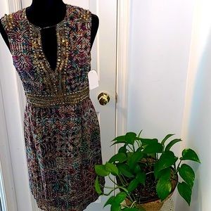 Tags Attached Nanette Lepore Beaded Embellished Ladies Dress